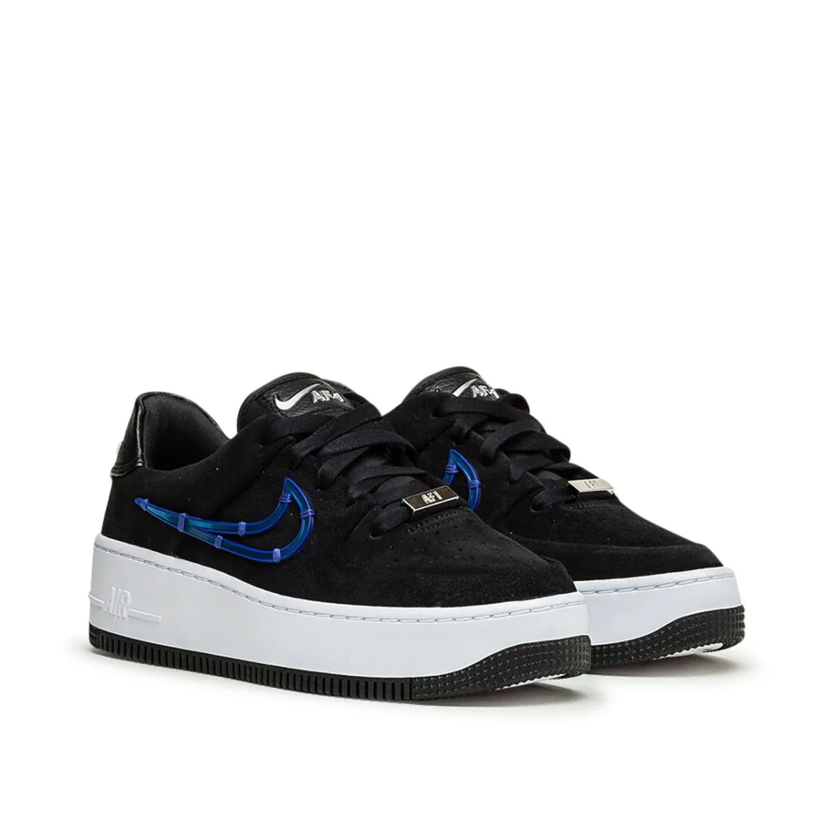 Nike WMNS Air Force 1 Sage Low LX (Black / White / Blue)