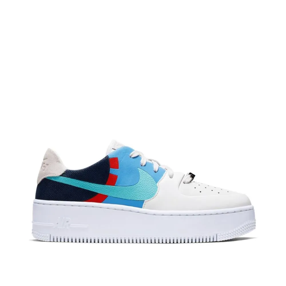 Nike WMNS Air Force 1 Sage Low LX (White / Blue / Navy)