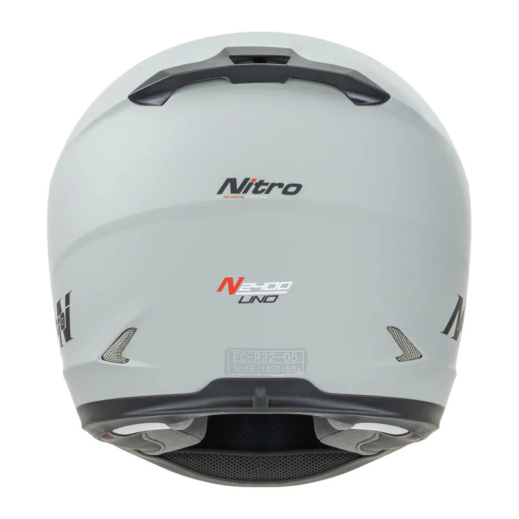 Nitro - N2400 Solid Grey Helmet