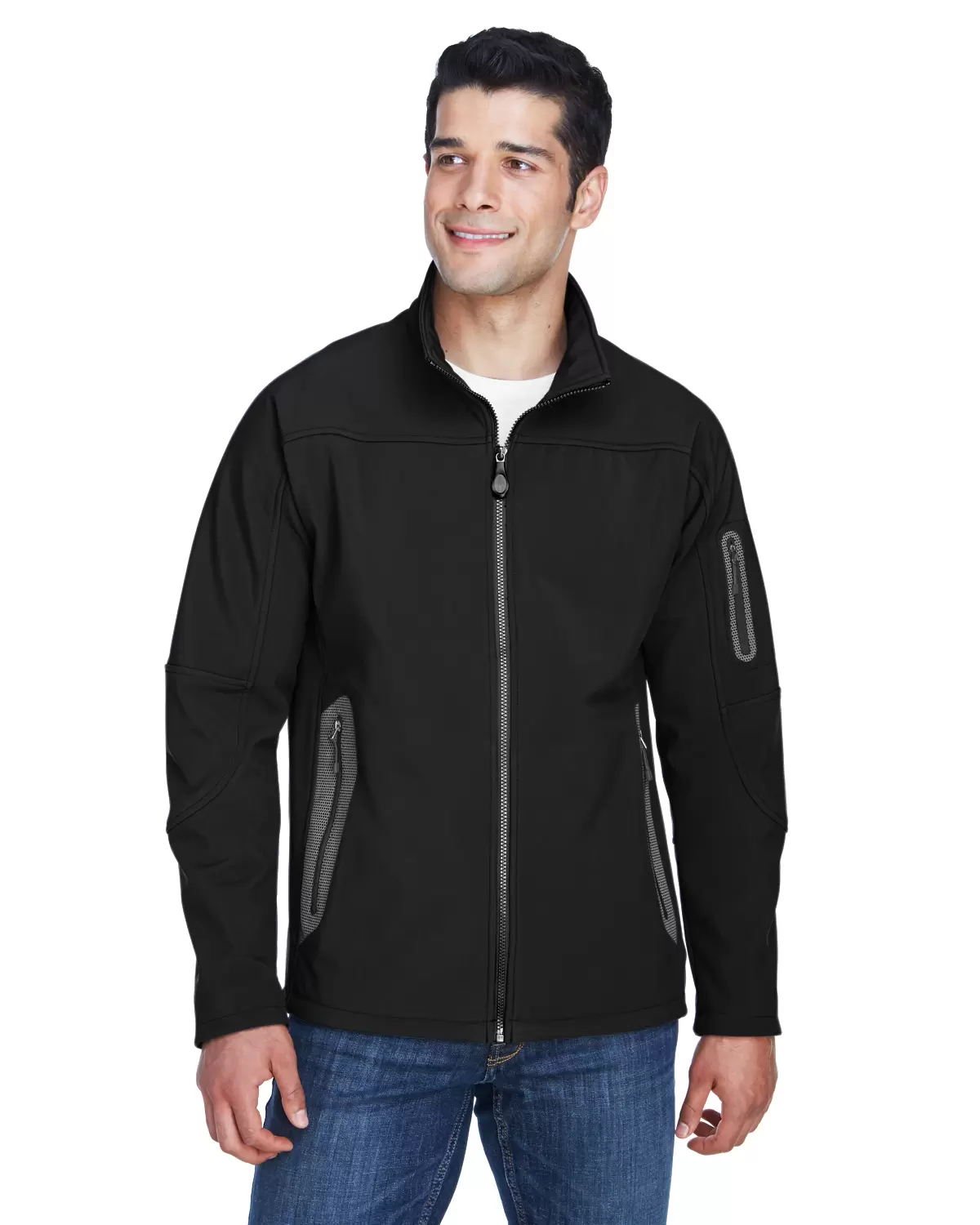 North End 88138 Men's Three-Layer Fleece Bonded Soft Shell Technical Jacket SKU: 88138