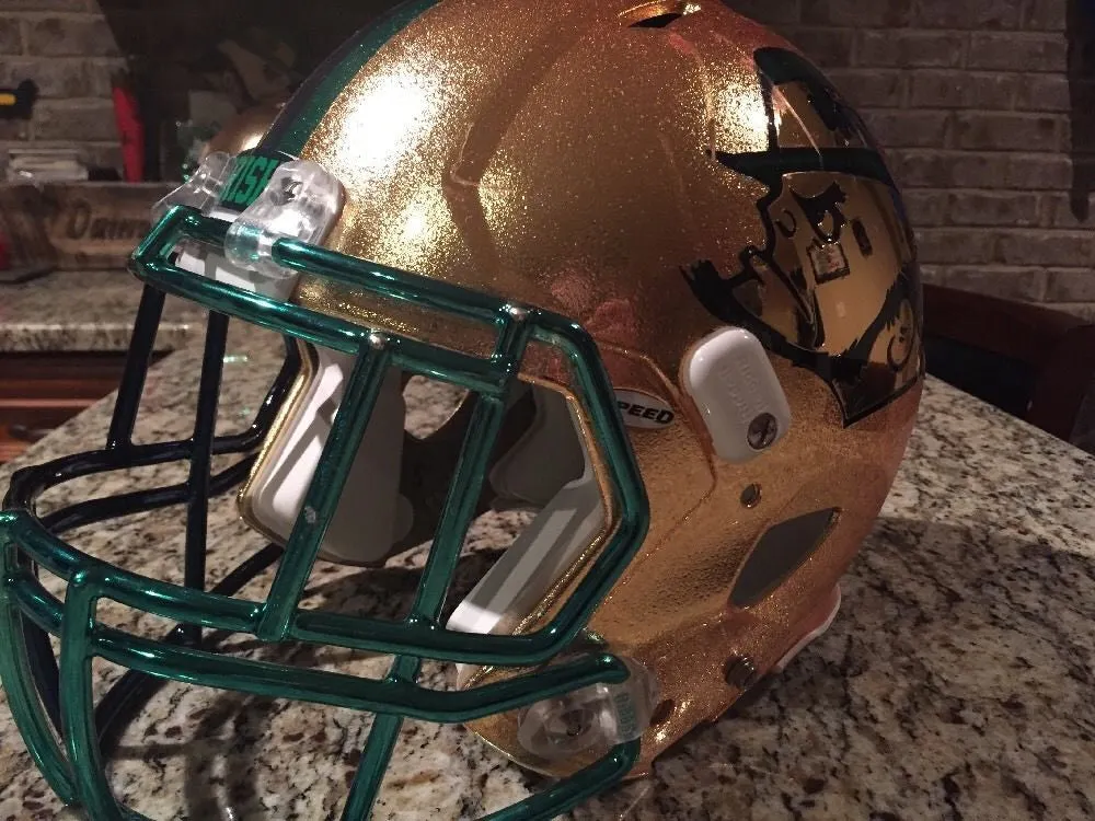 Notre Dame Football 2015 Shamrock Series Game Used Worn Helmet #5