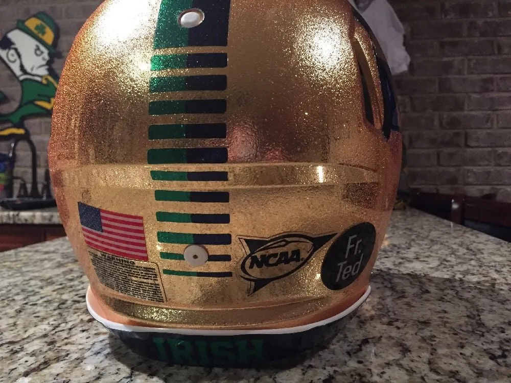 Notre Dame Football 2015 Shamrock Series Game Used Worn Helmet #5