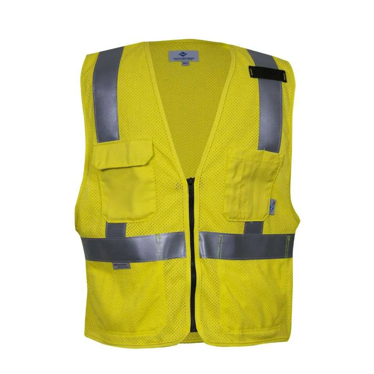 NSA FR Class 2 Hi Vis Made in USA Electricians Mesh Safety Vest VNT99363