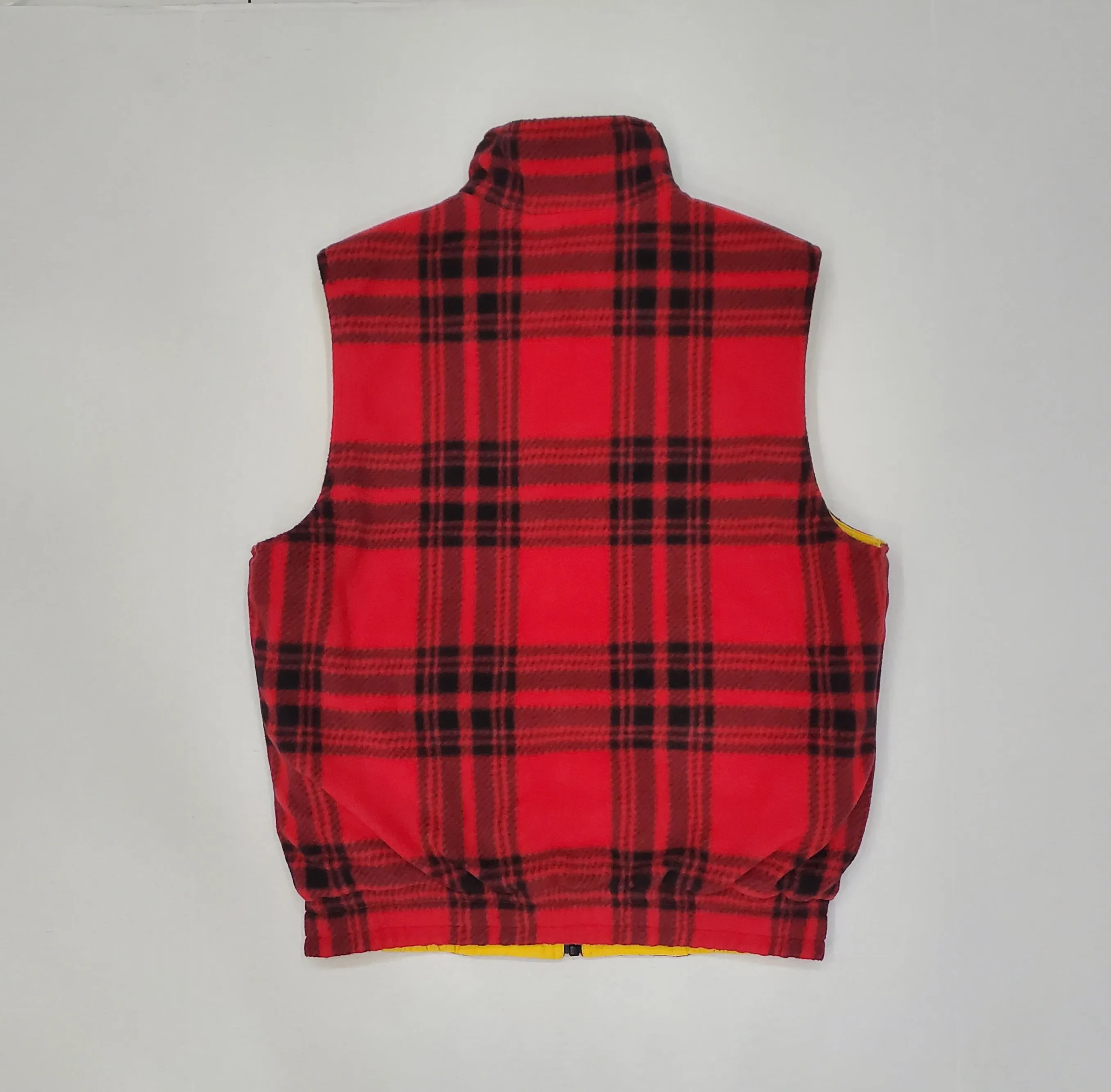 Nwt Polo Ralph Lauren Yellow /Plaid Reversible Crest Polo Sport Snow Beach Vest