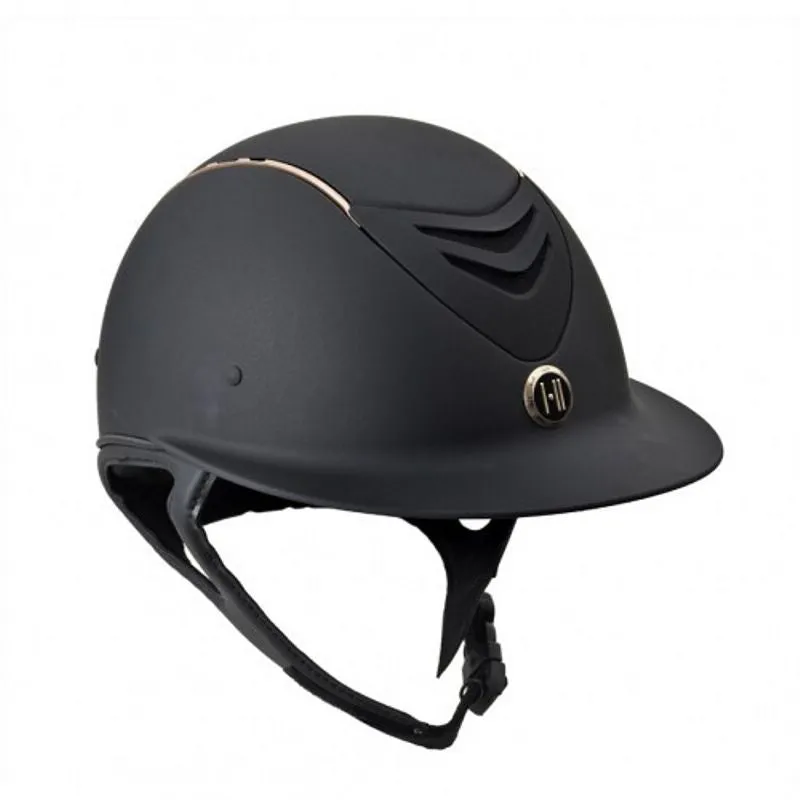 One K Defender Avance Wide Brim Rose Gold Stripe Helmet