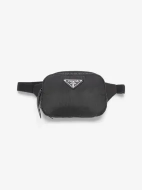 Padded Camera Bum Bag Black Nylon