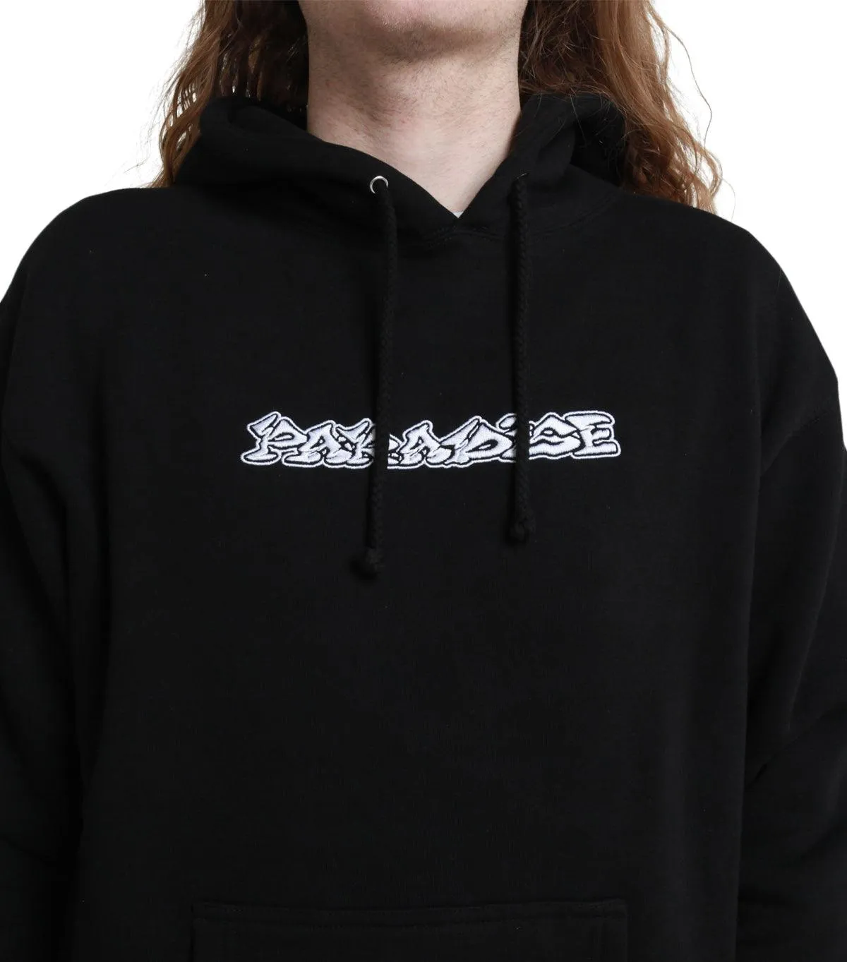 Paradise Dystopia Embroidered Hoodie Black