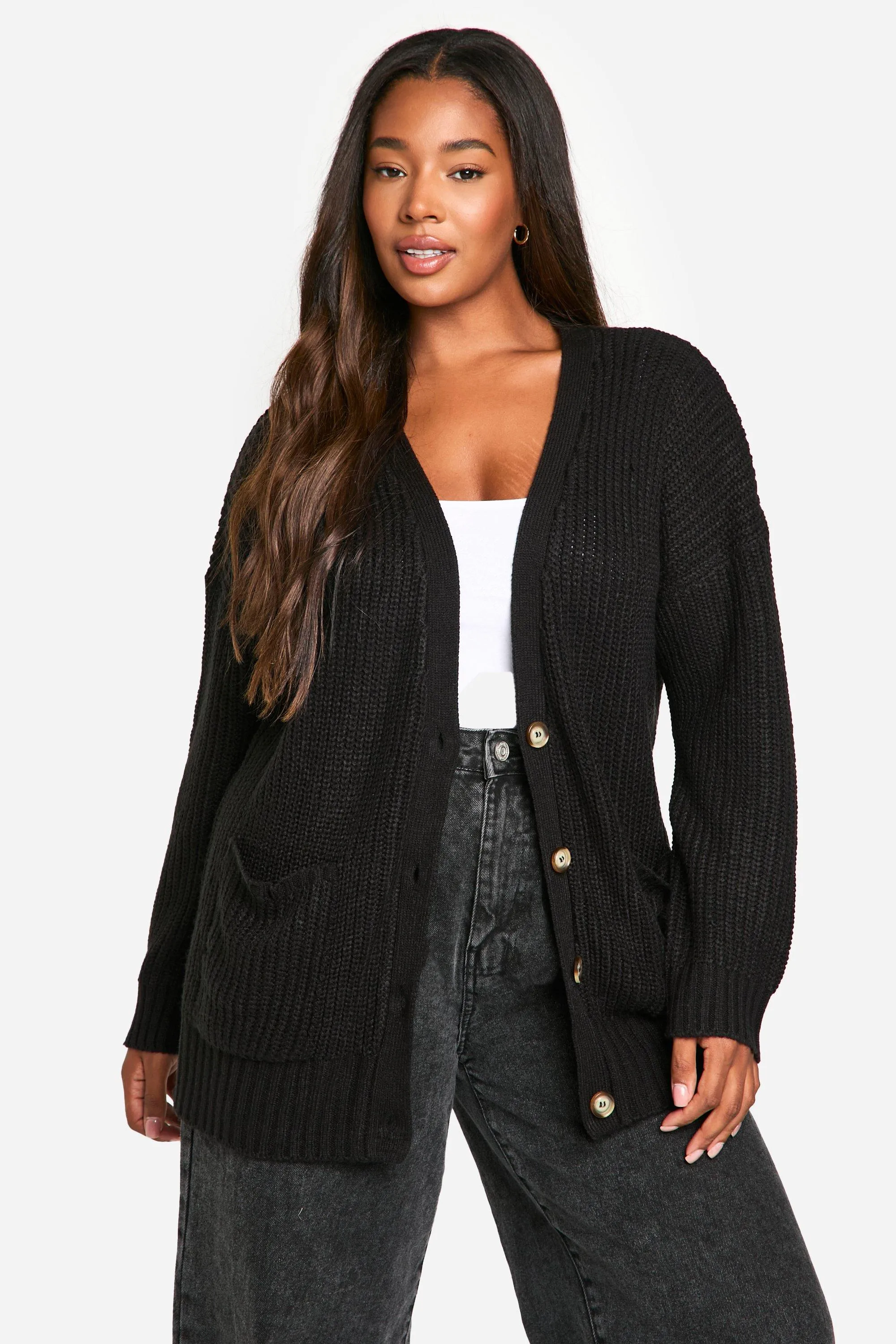 Plus Oversized Cardigan