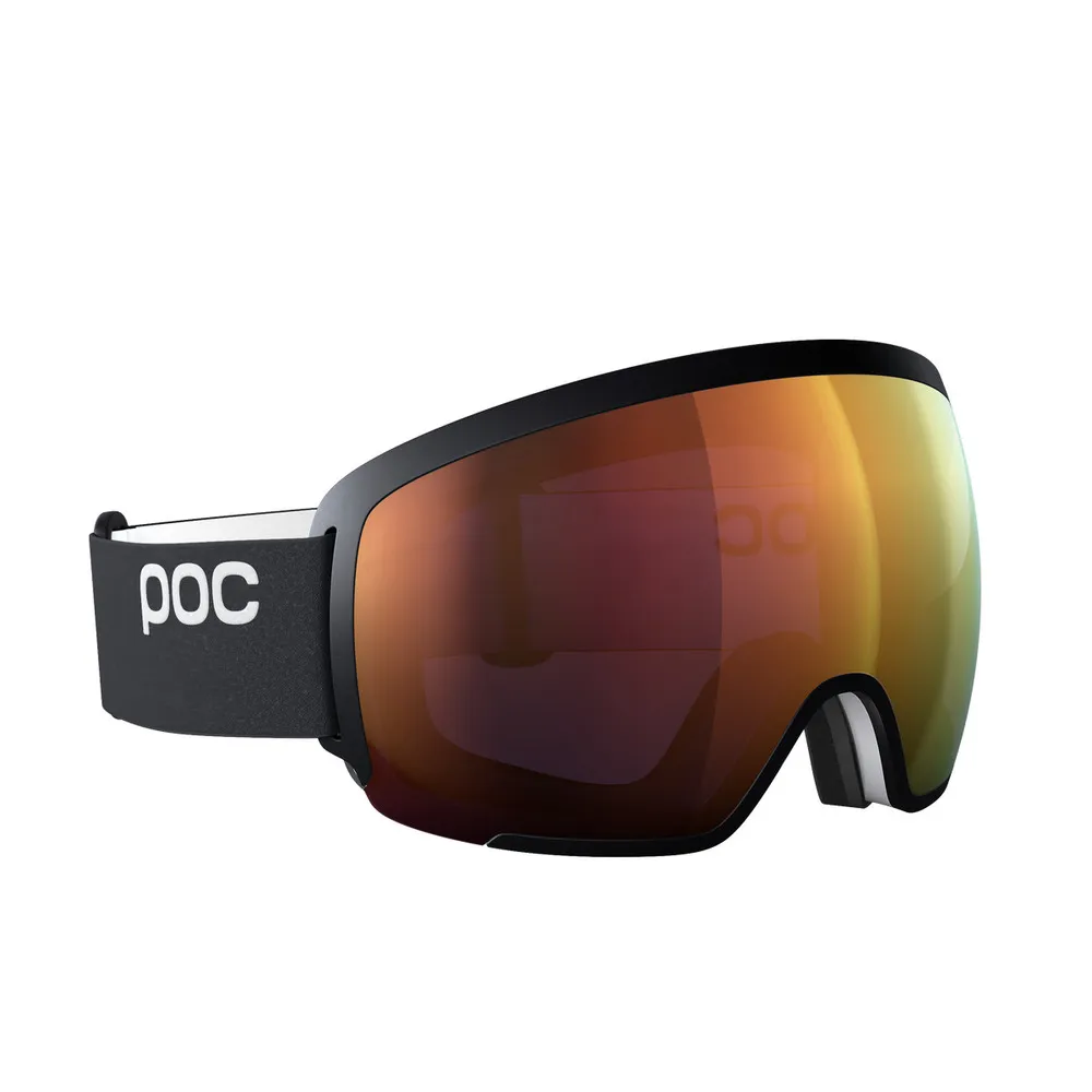 POC Orb Ski Goggles Partly Sunny Orange Lens - Uranium Black Frame