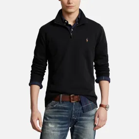 Polo Ralph Lauren Men's Half Zip Knitted Sweatshirt - Polo Black - XL | Coggles