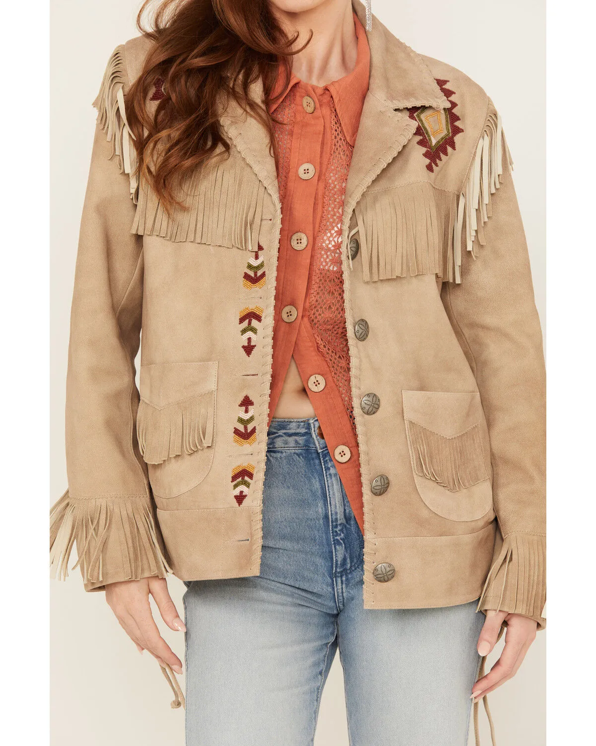 Product Name:  Double D Ranch Women's Ennis Fringe Jacket