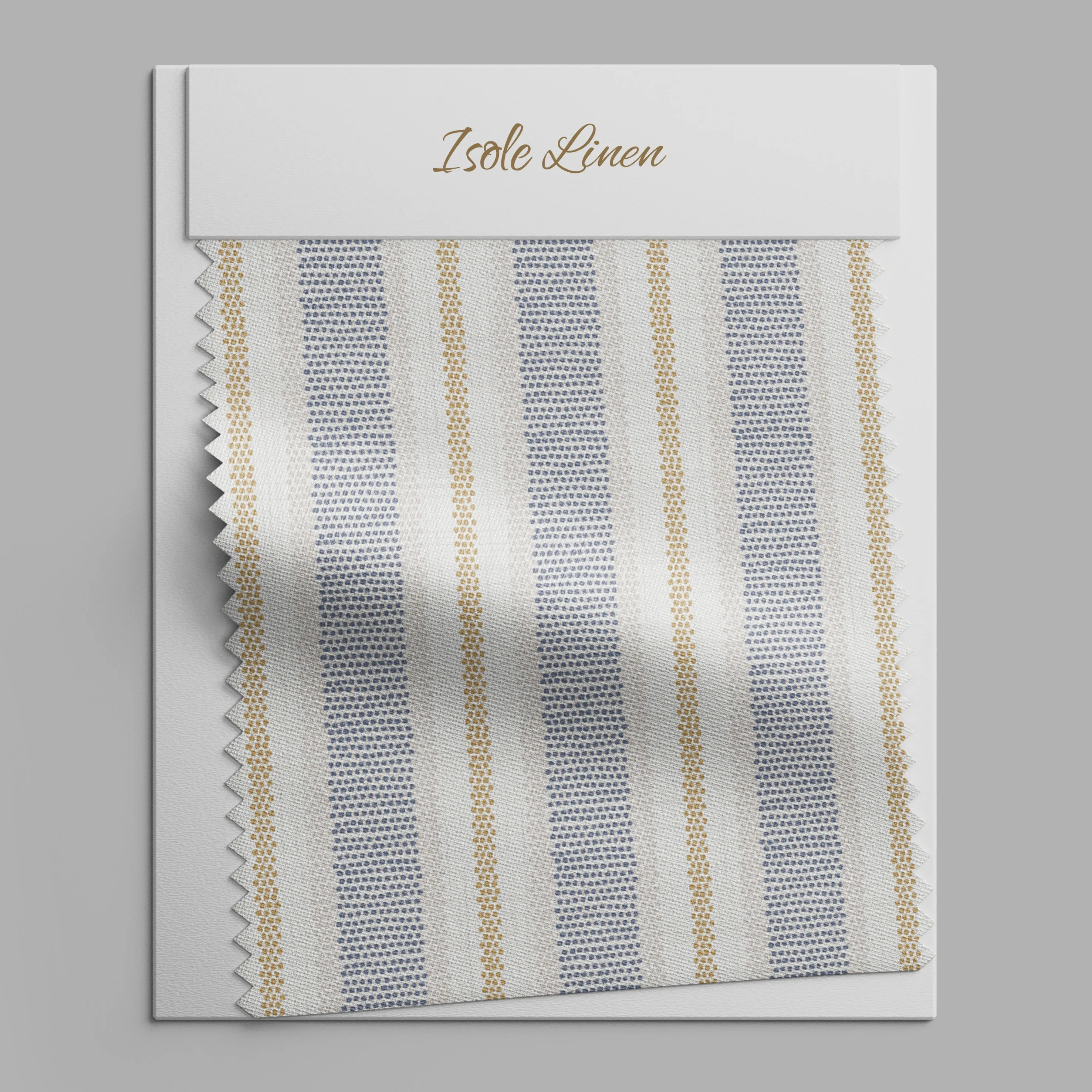 Provence Print Linen By The Yard or Meter, French Farmhouse Stripe Print Linen Fabric For Clothing, Bedding, Curtains & Upholste