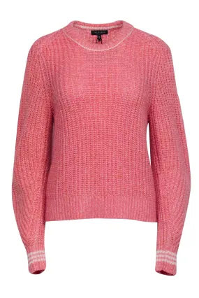 Rag & Bone - Salmon Pink Blend Knit Sweater Sz M