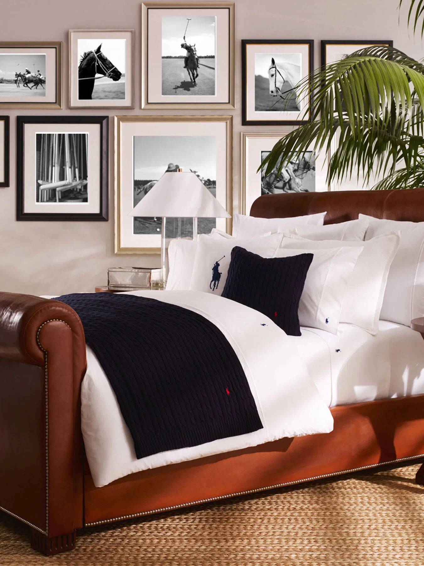 Ralph Lauren Home Player Duvet Cover - Size Single White