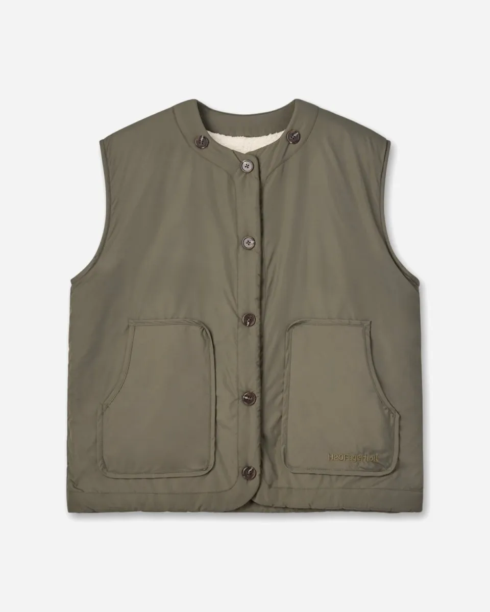 Ray Pile Vest - Beige