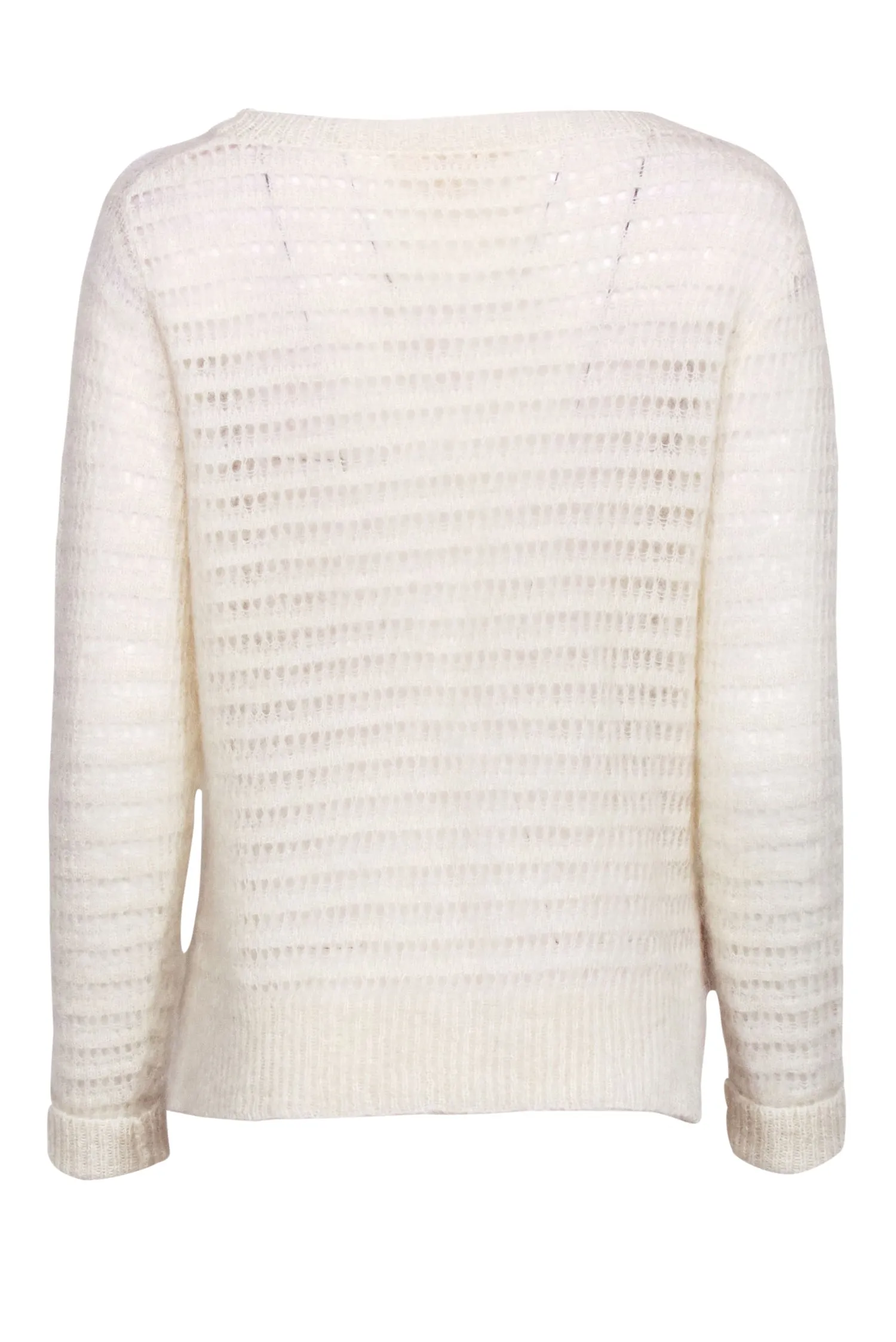 Rebecca Taylor - Cream Open Knit Sweater Sz M