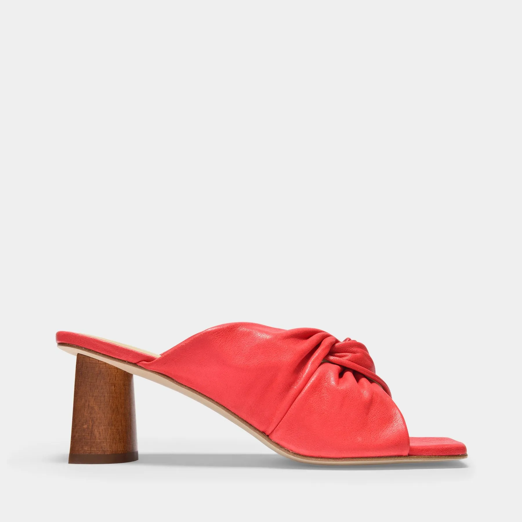 Rejina Pyo  Mules Naomi En Cuir Rouge