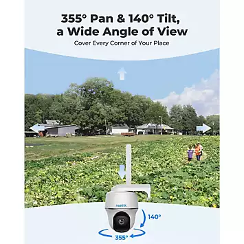 Reolink 4G LTE 4MP Super HD Pan&Tilt Wireless Camera with 64GB SD Card | Kaleidoscope