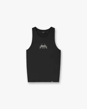 Represent X Metallica Local Crew Vest - Jet Black