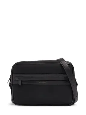 Saint Laurent   Camp nylon & leather camera bag 