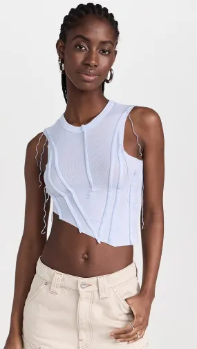 Sami Miro Vintage   Asymmetrical Sleeveless Top 