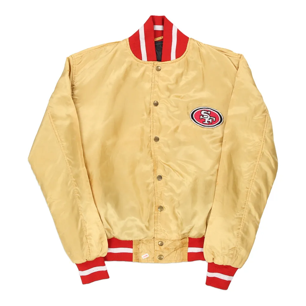 San Francisco 49ers Unbranded NFL Varsity Jacket - Small Yellow Polyester Blend