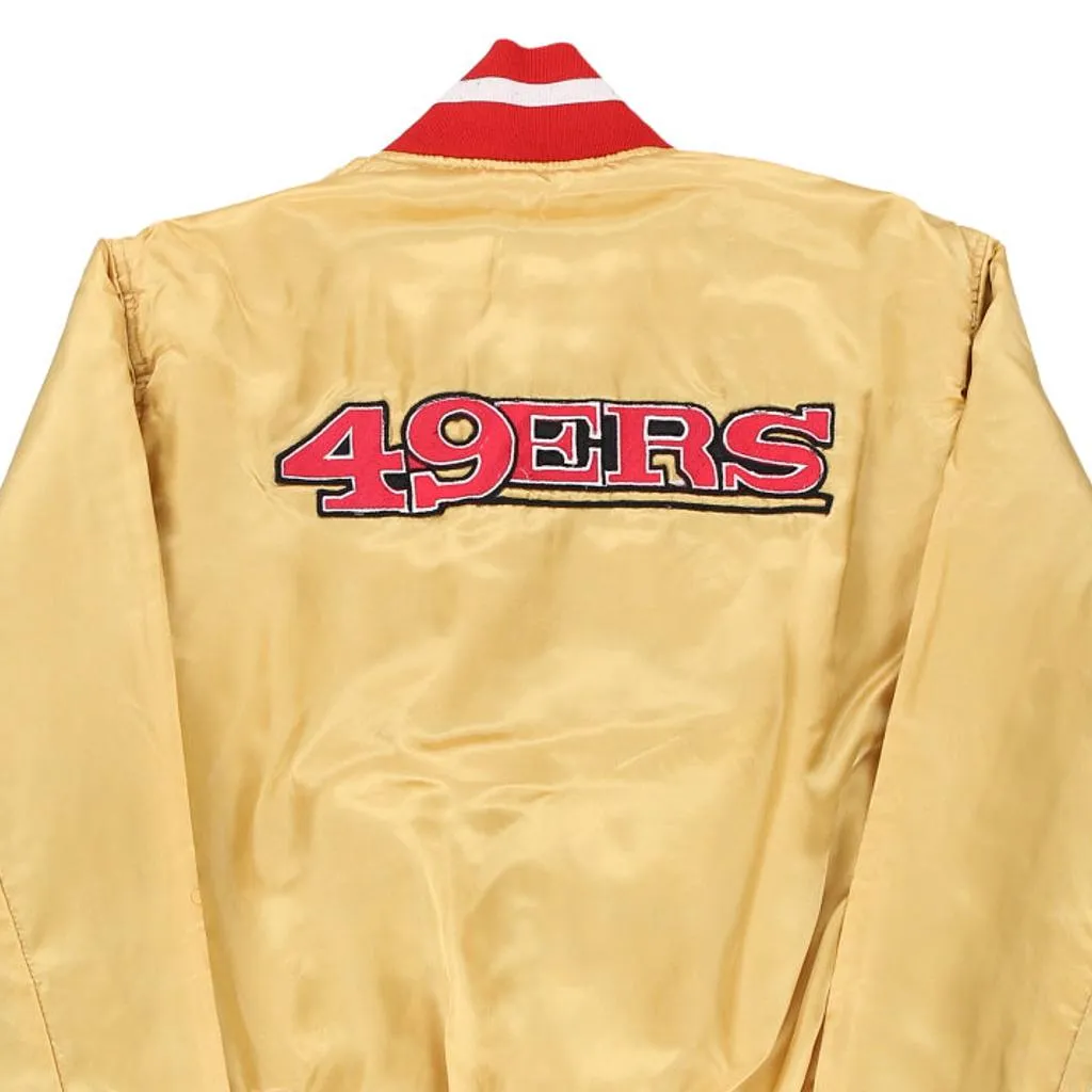 San Francisco 49ers Unbranded NFL Varsity Jacket - Small Yellow Polyester Blend