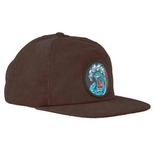 Santa Cruz Skateboards Hat Screaming Wave Snapback Brown