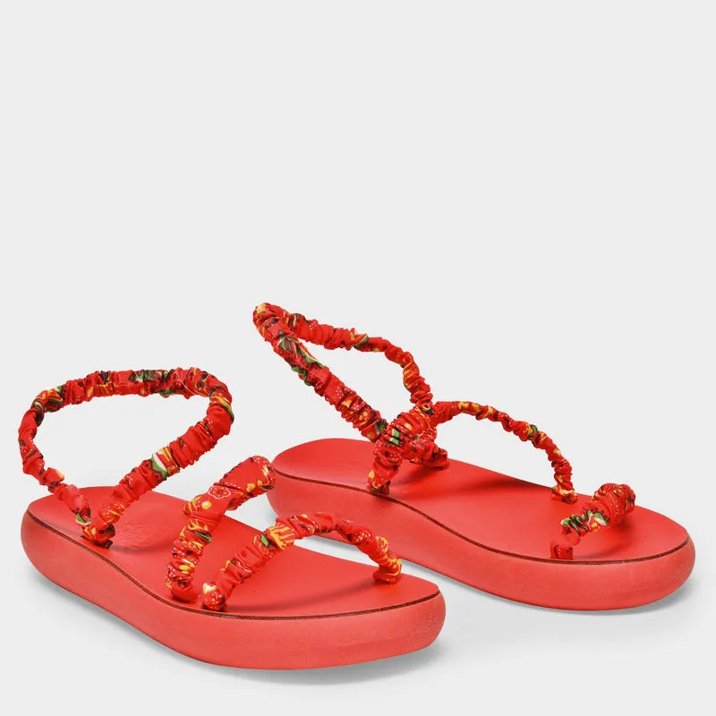 Scrunchie Melia Sandals in Multicoloured Canvas