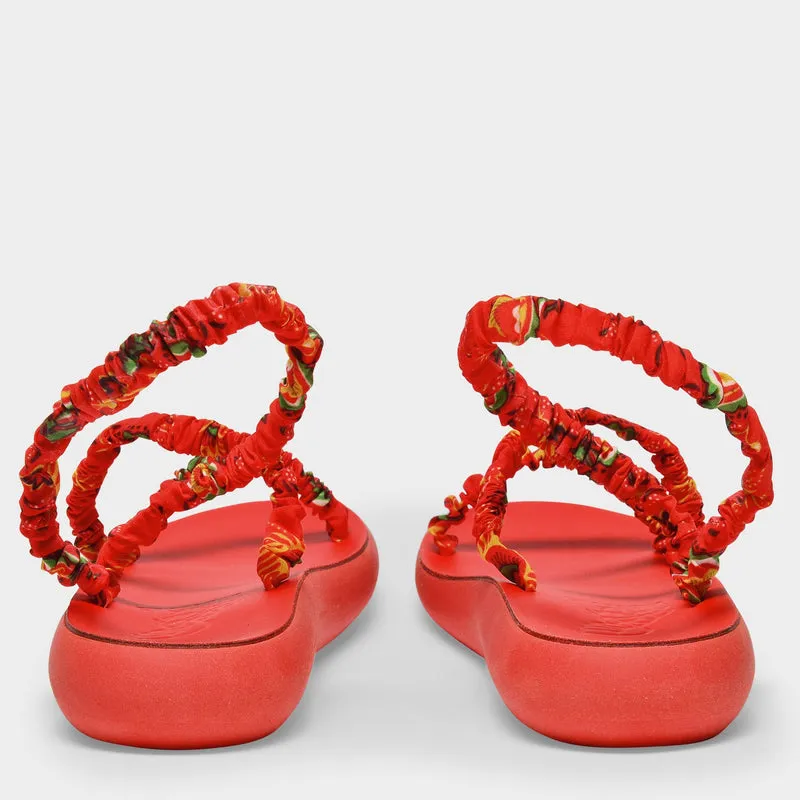 Scrunchie Melia Sandals in Multicoloured Canvas