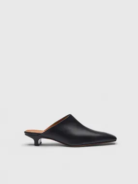 Sepino Black Nappa Mules