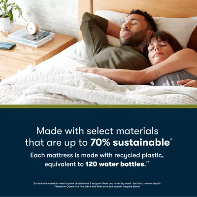 Serta iComfortECO Q15GL Plush Quilted Hybrid - Mattress + Box Spring