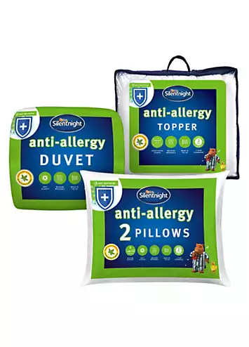 Silentnight Anti Allergy Duvet, Mattress Protector & Pillow Bundle | Kaleidoscope