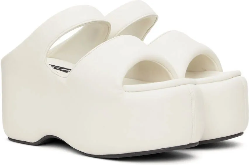 Simon Miller White Bubble Flat Sandals