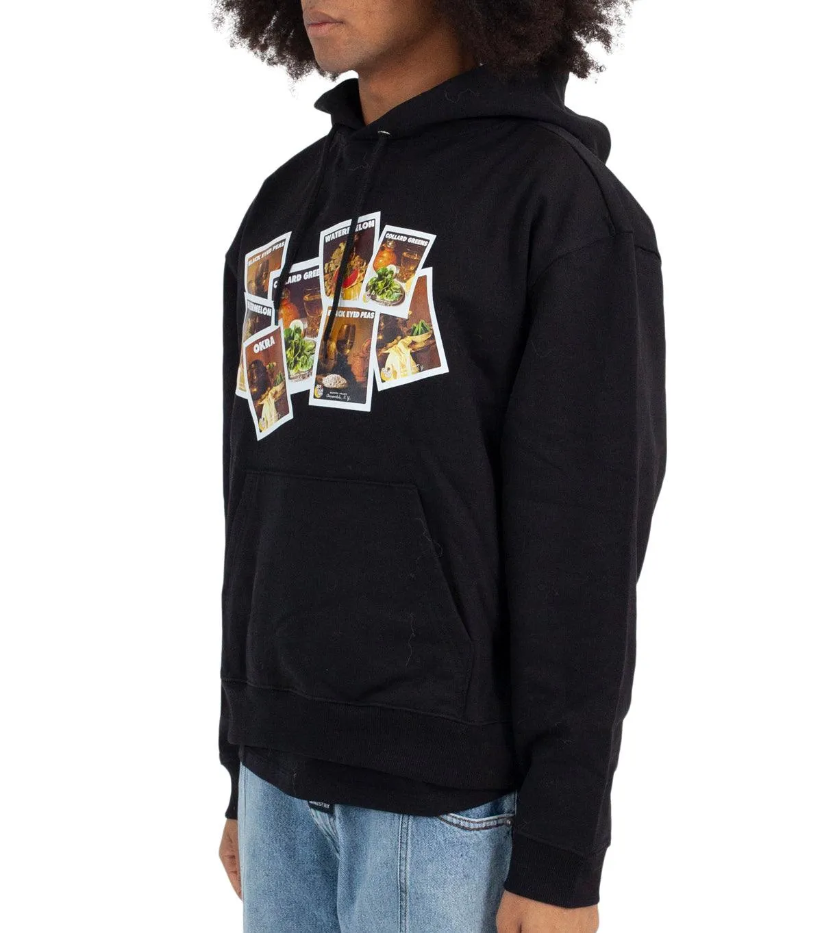 Sky High Farm Denim Tears Hoodie Black