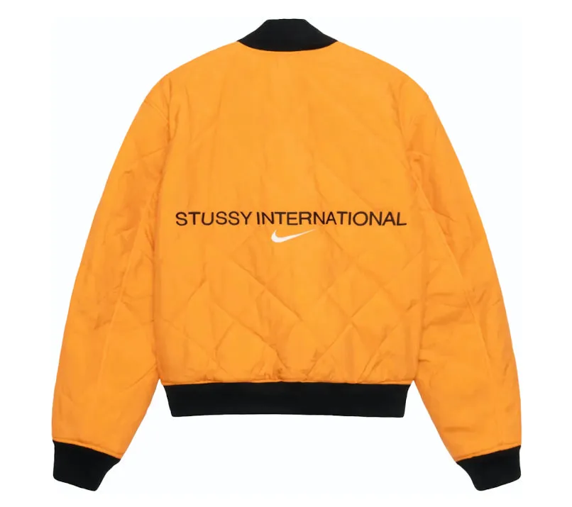 Stussy x Nike Reversible Varsity Jacket (Asia Sizing)Medium Olive/Bright Mandarin