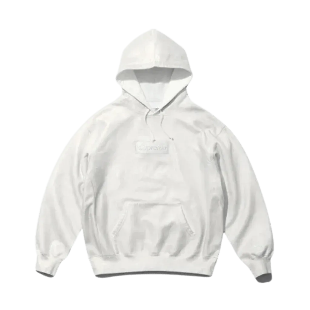 Supreme x MM6 Maison Margiela Foil Box Logo Hoodie 'White'