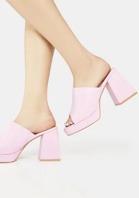 Sweet First Place Heeled Mules-