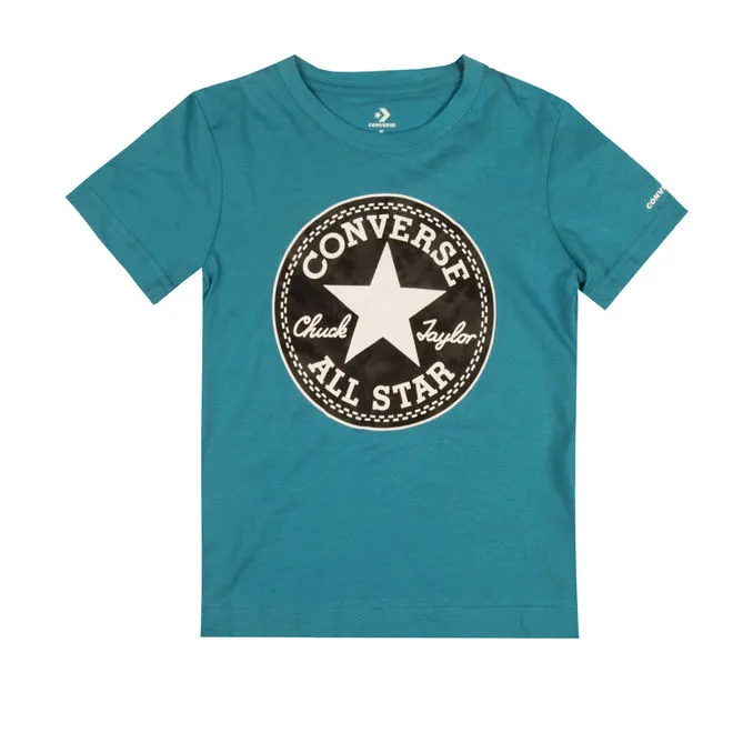 T-SHIRT LOGO CHUCK TAYLOR Boy Rapid Teal