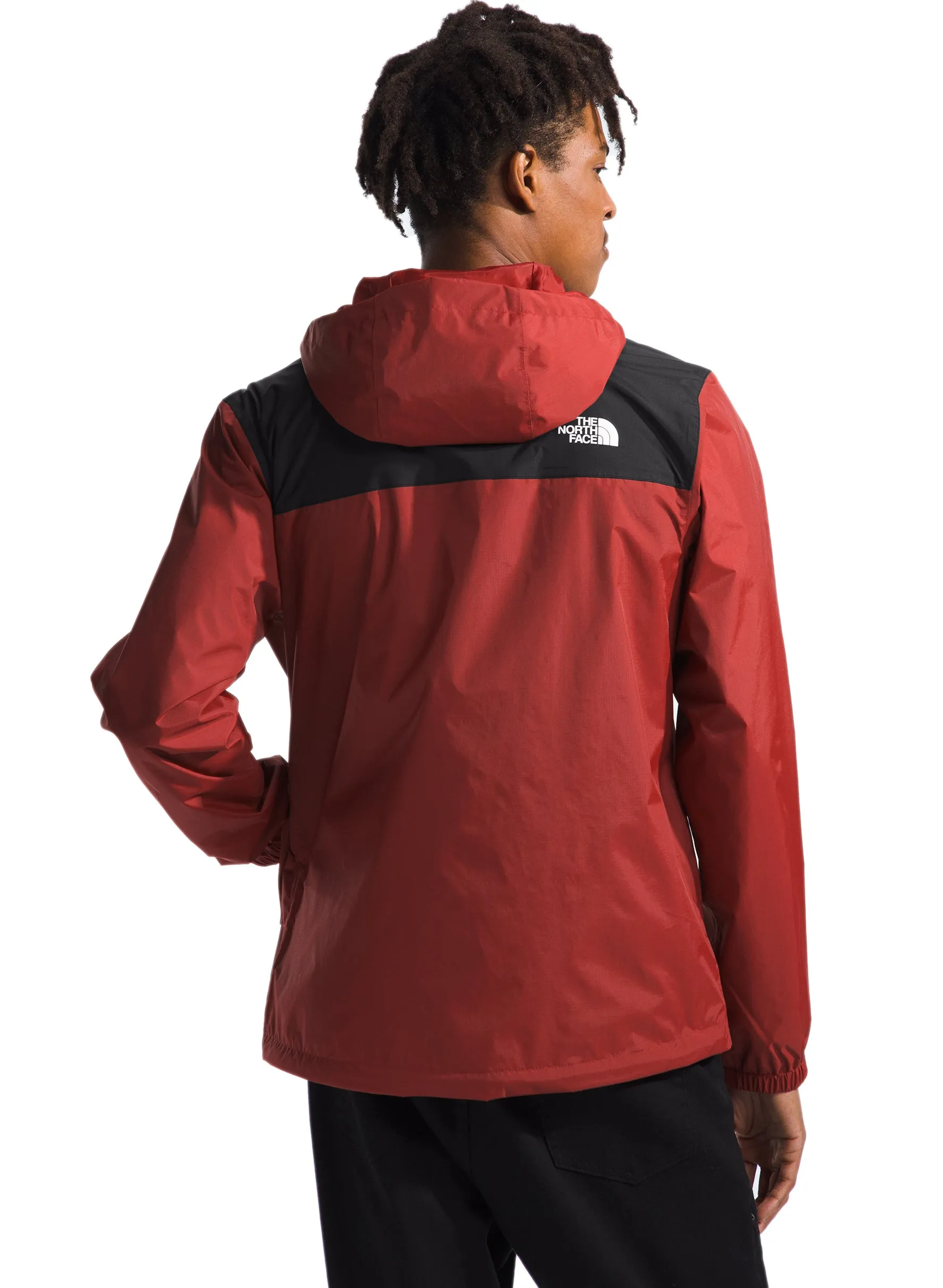 The North Face Men's Antora Jacket Iron Red TNF Black