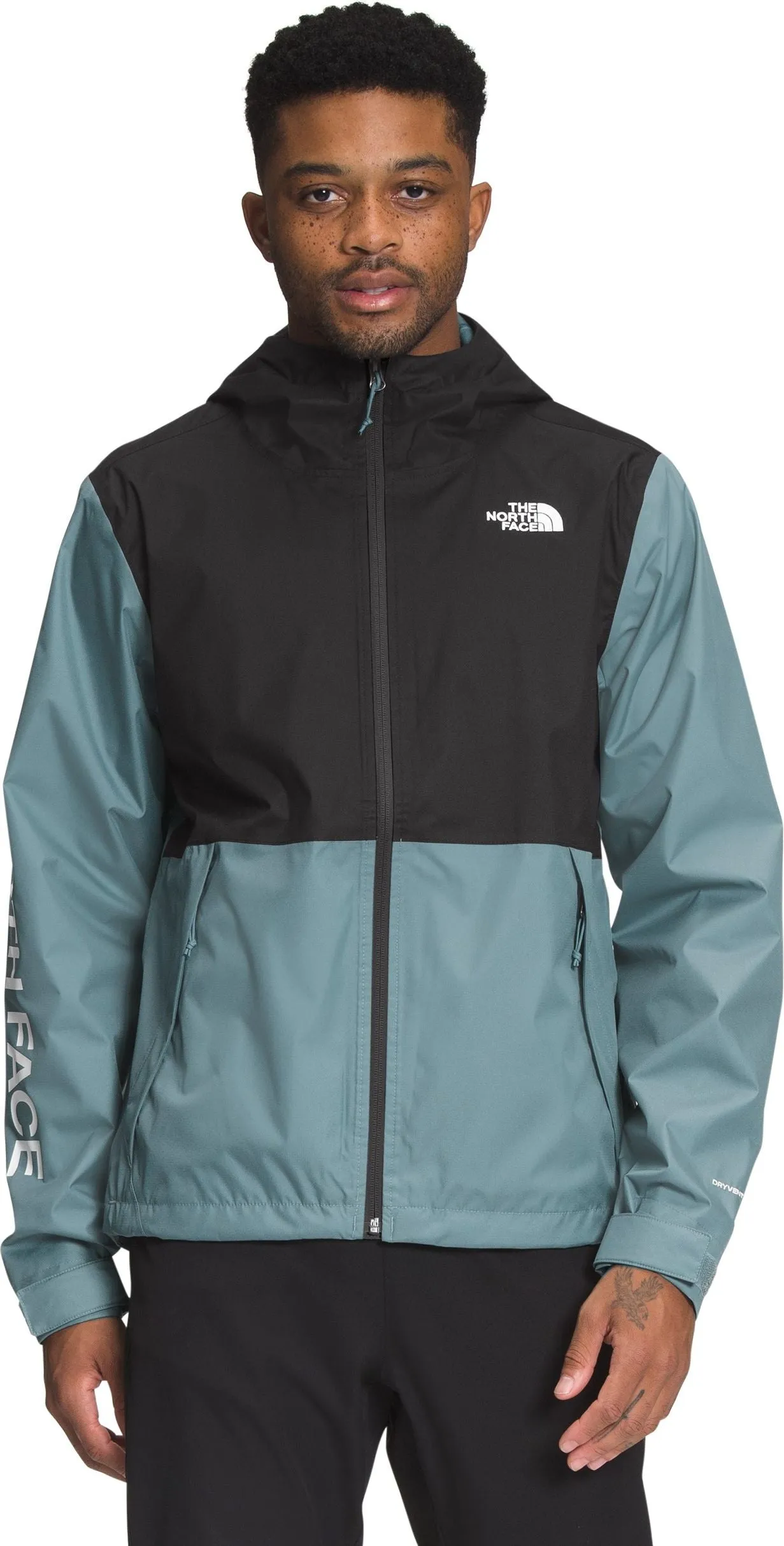 The North Face Men's Printed Novelty Millerton Jacket Goblin Blue Goblin Blue Granitic Rock Print