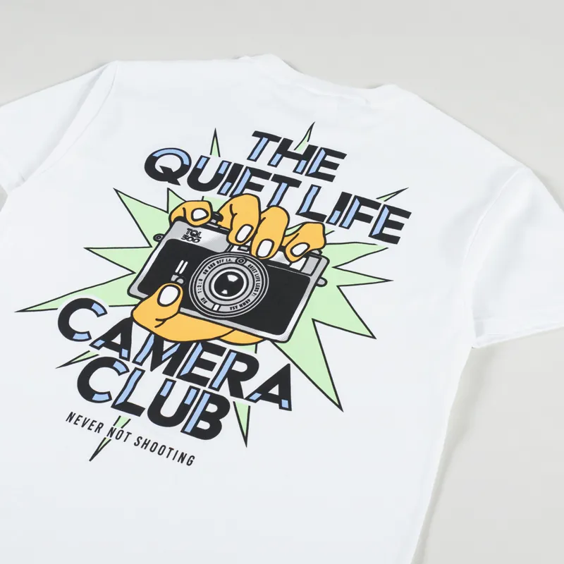 The Quiet Life Camera Club Burst T Shirt White