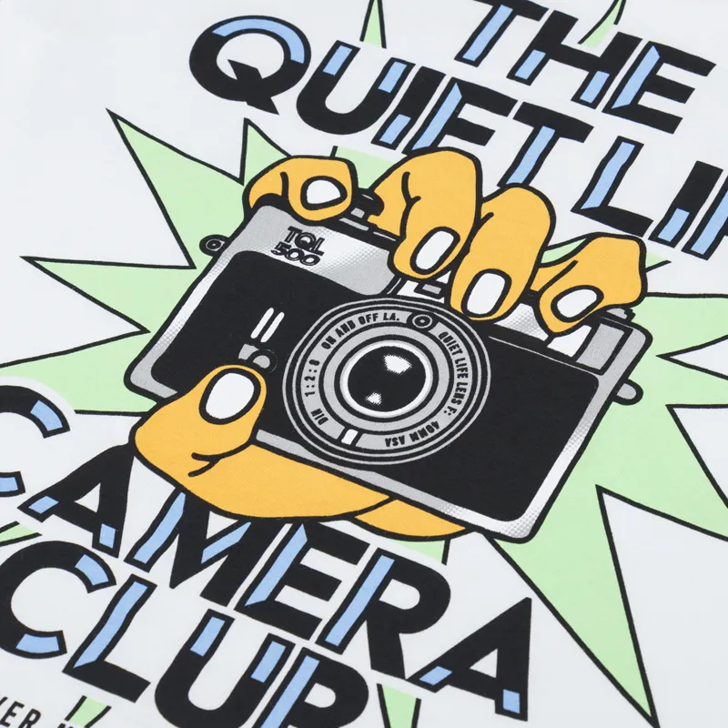 The Quiet Life Camera Club Burst T Shirt White