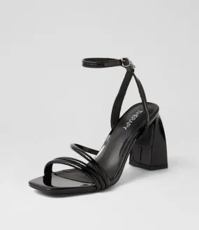 THERAPY Suri Black Patent Pu Sandals