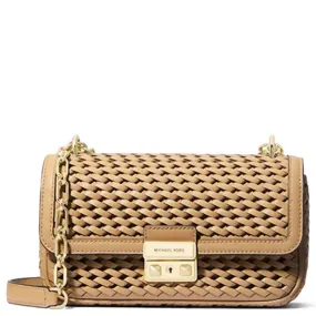 Tribeca Small Woven Leather Shoulder Bag