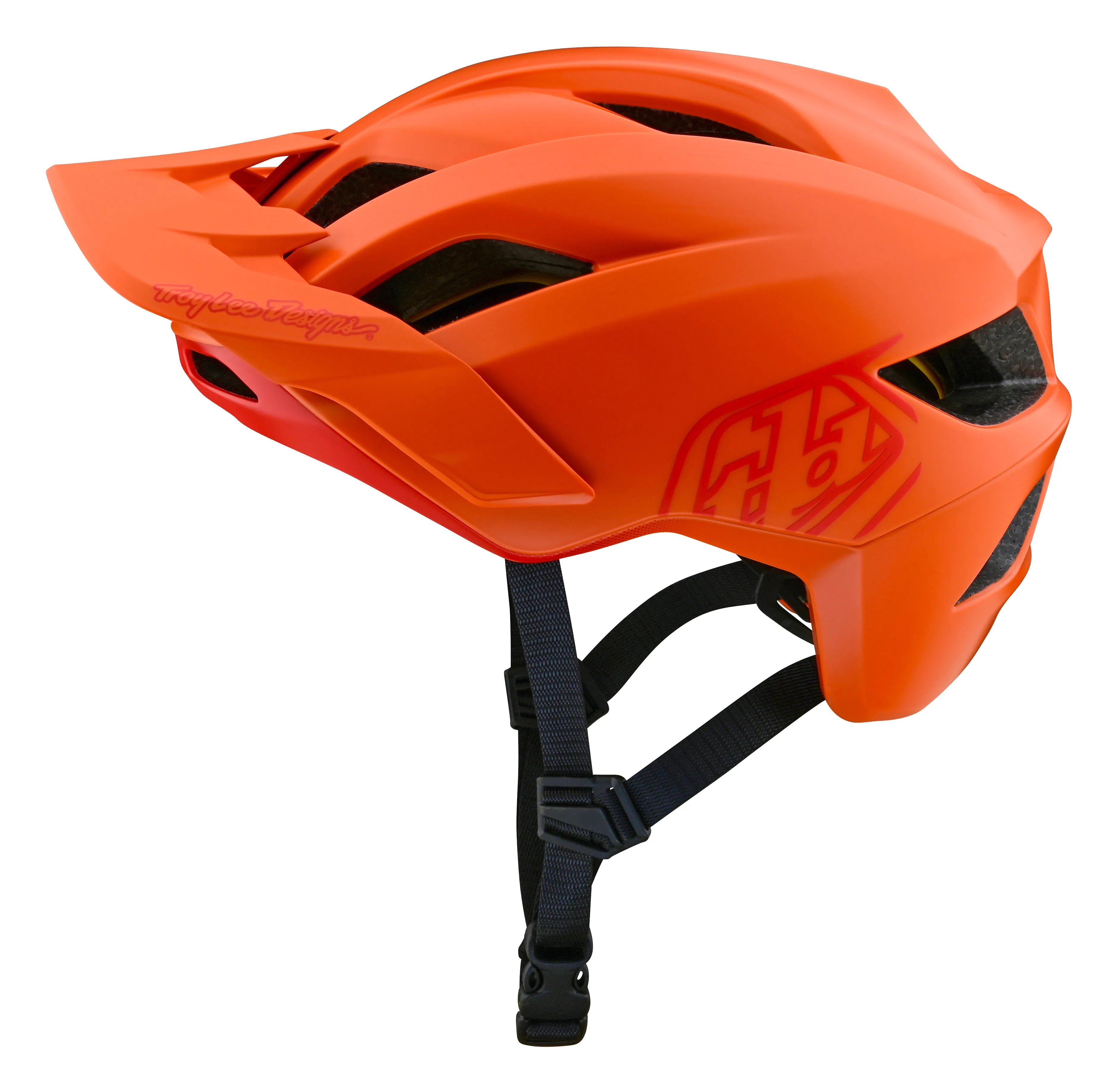 Troy Lee Designs Flowline MTB Helmet with MIPS - Point - Mandarin