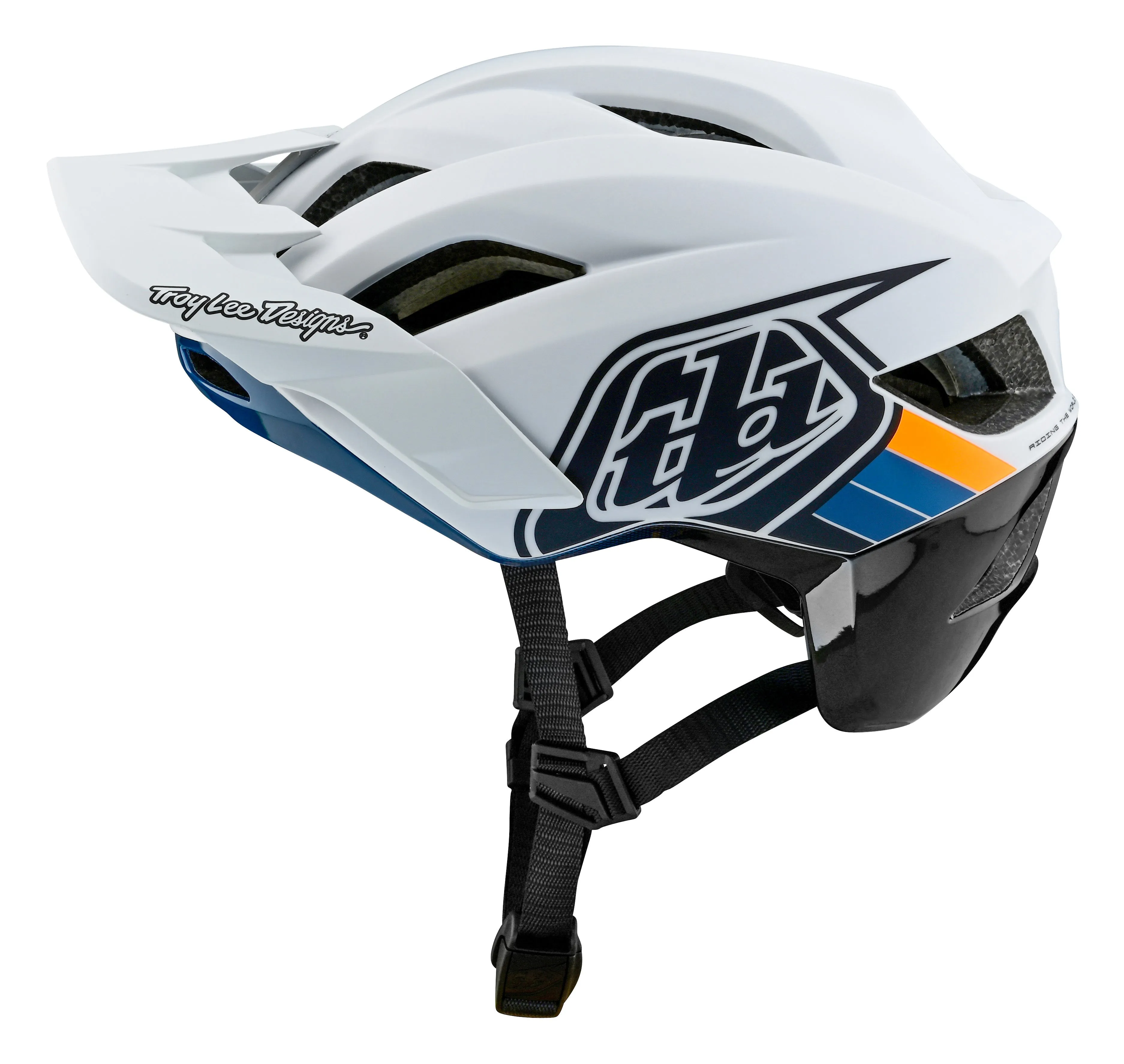 Troy Lee Designs Flowline SE MTB Helmet - Badge - Light Gray-Charcoal