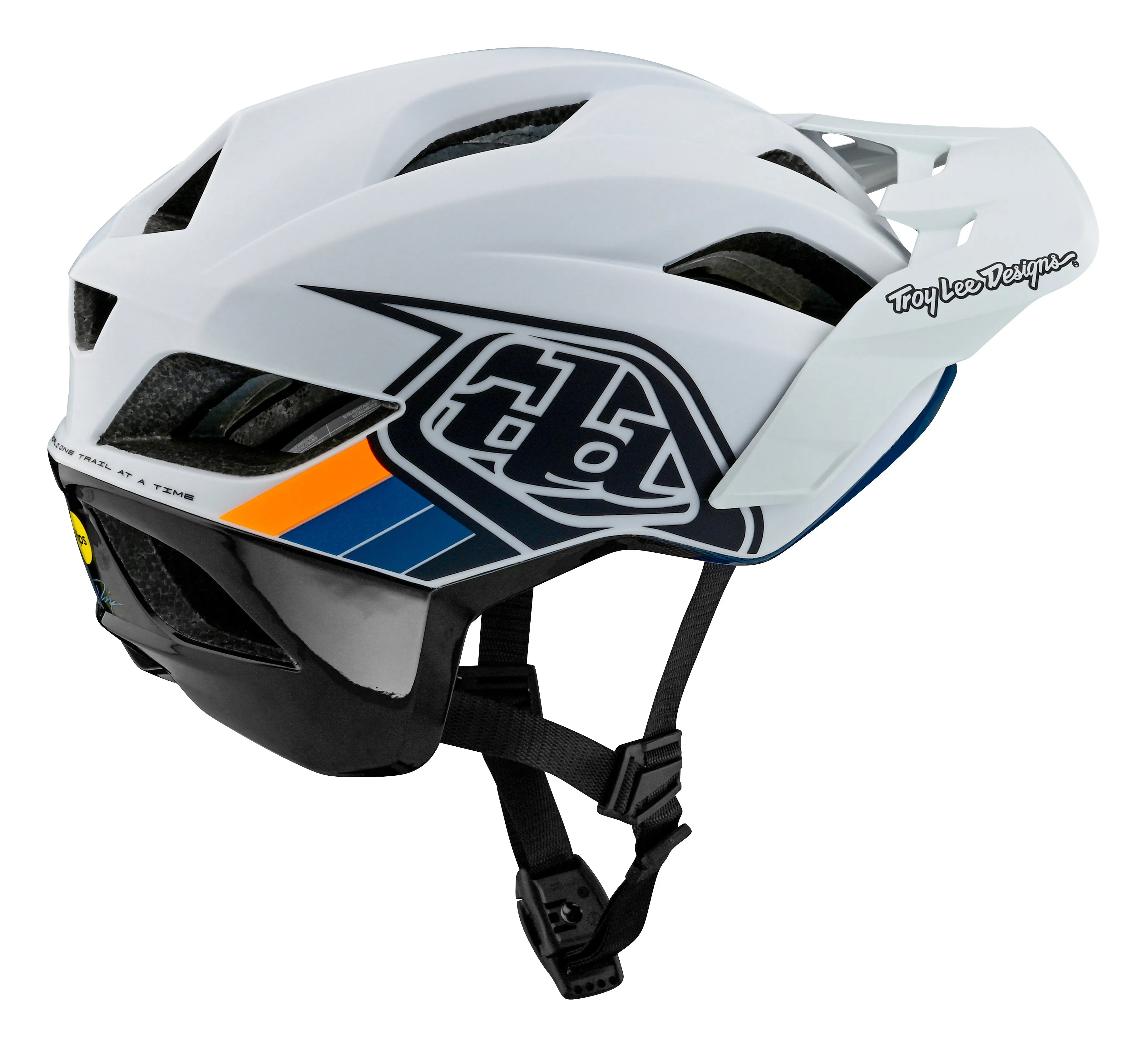 Troy Lee Designs Flowline SE MTB Helmet - Badge - Light Gray-Charcoal