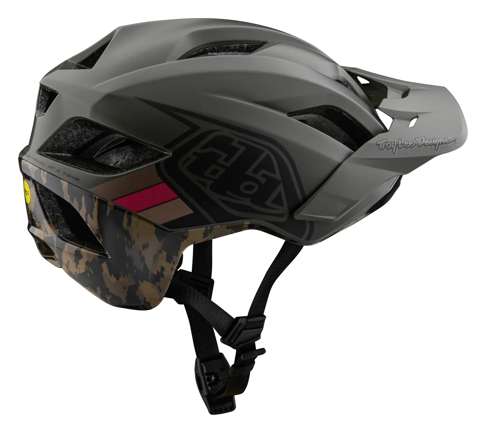 Troy Lee Designs Flowline SE MTB Helmet - Badge - Tarmac-Oak