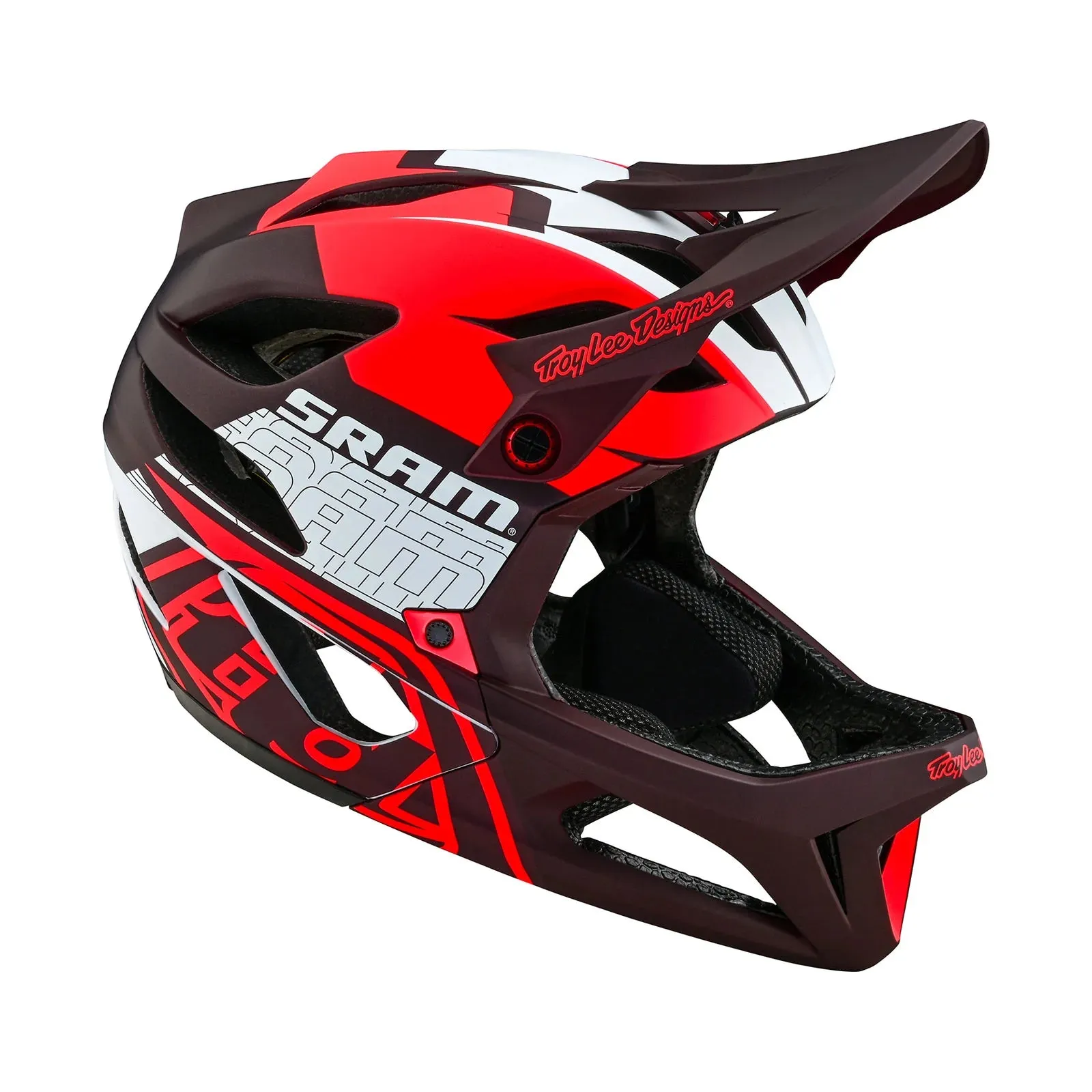 Troy Lee Designs Stage Full Face Helmet with MIPS - SRAM Vector - Red